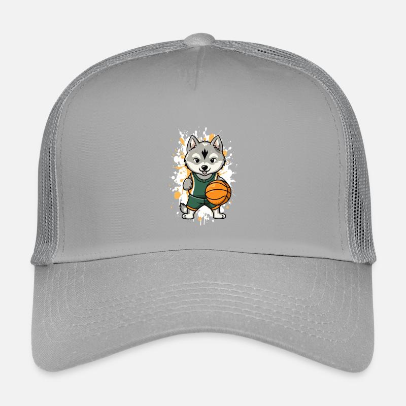 Husky artiste de balle, éclaboussant Casquette trucker enfant