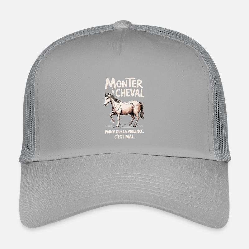 Monter à cheval, parce que la violence c’est mal Casquette trucker enfant