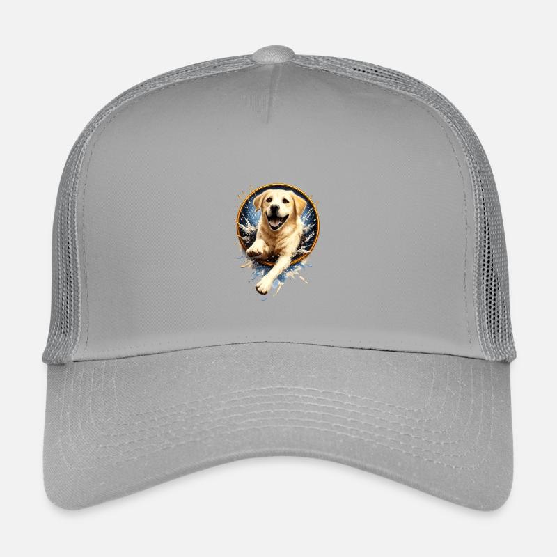 Spritziger Golden Retriever Sprungring Kinder Trucker-Cap