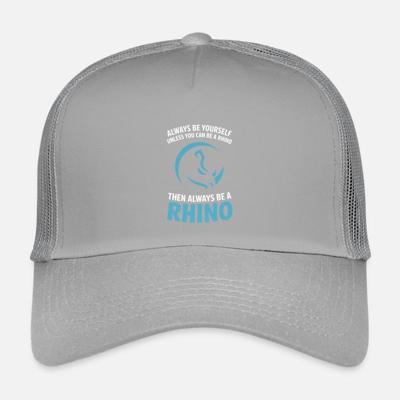 Sei immer du selbst, es sei denn, du kannst ein Nashorn sein. Kinder Trucker-Cap