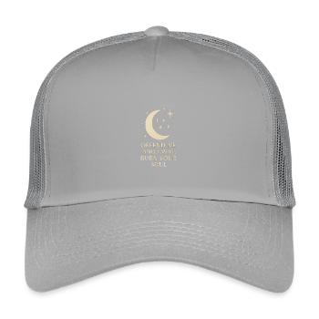 Mondbeschienene Bedrohung: Verbrenne deine Seele - Kinder Trucker-Cap - Hellgrau - Vorne