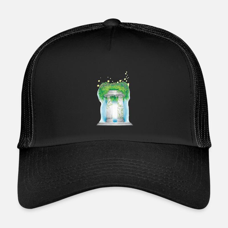 03. Lehrerseele - Kinder Trucker-Cap - Schwarz/Schwarz