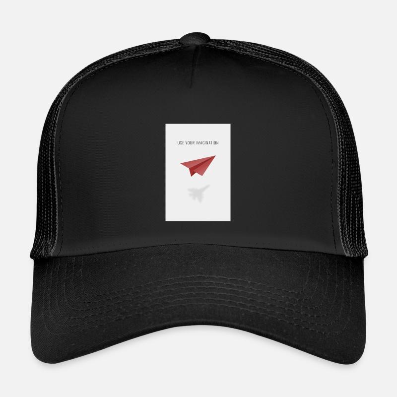 Use Your Imagination - Kinder Trucker-Cap - Schwarz/Schwarz