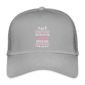 Cool industrial clerk - Kids’ Trucker Cap - light grey - Front