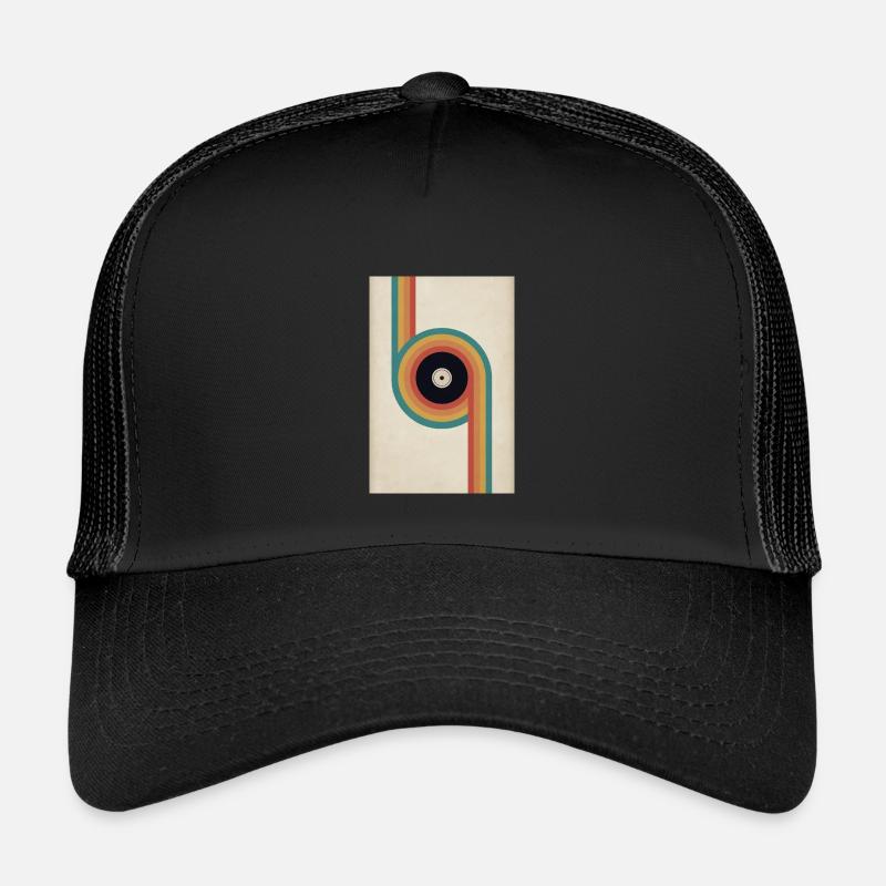 Affiche vinyle rétro Design musical du milieu du siècle Casquette trucker enfant