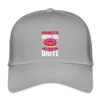 Donut fast food - Kids’ Trucker Cap - light grey - Front