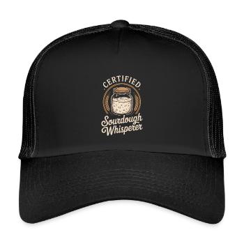 Insigne du Pot du Murmureur de Levain - Casquette trucker enfant - noir/noir - Devant