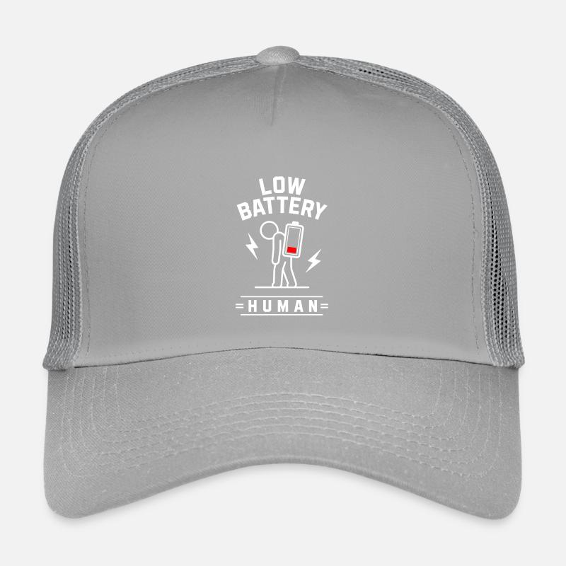 🪫LOW BATTERY HUMAN Kids’ Trucker Cap