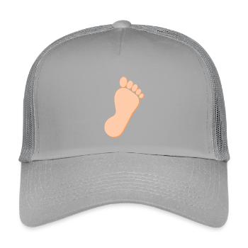 Fuß Füße Fußpflege Podologie Geschenk Geschenkidee - Kinder Trucker-Cap - Hellgrau - Vorne