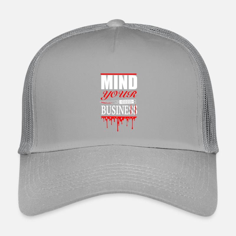 Occupez-vous de vos affaires - Conception de couteau audacieuse Casquette trucker enfant