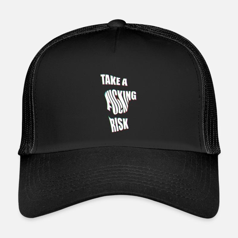 Take a Risk - Kinder Trucker-Cap - Schwarz/Schwarz