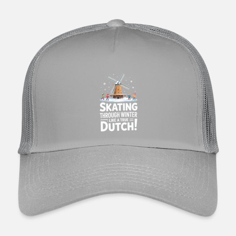 Patiner en hiver comme un vrai Hollandais Casquette trucker enfant