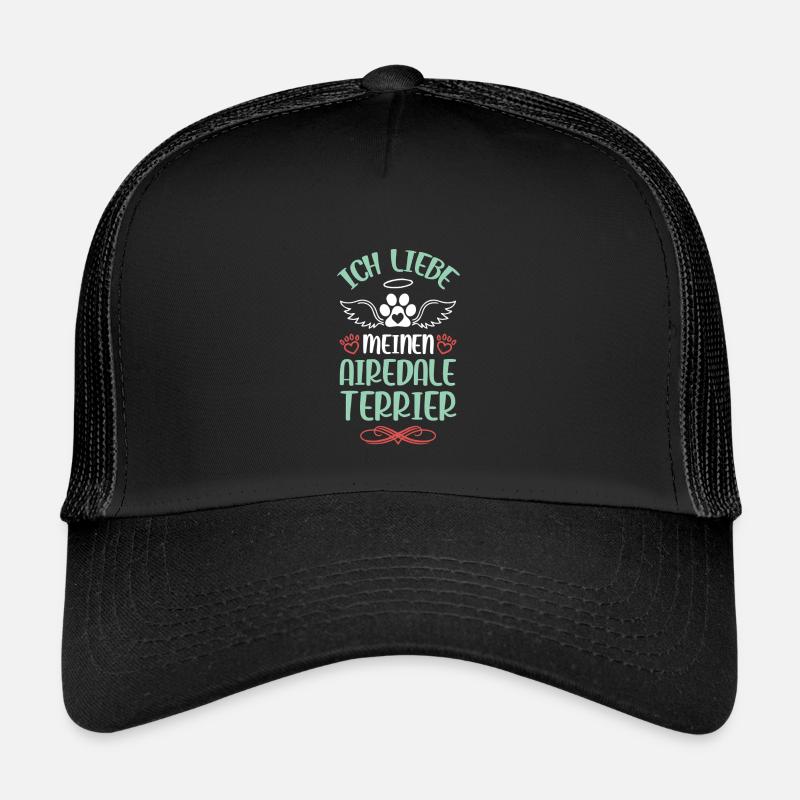 Ich Liebe Meinen Airedale Terrier Kinder Trucker-Cap
