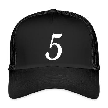 5. ANNIVERSARY. 5 YEARS. 5th ANNIVERSARY - Kids’ Trucker Cap - black/black - Front