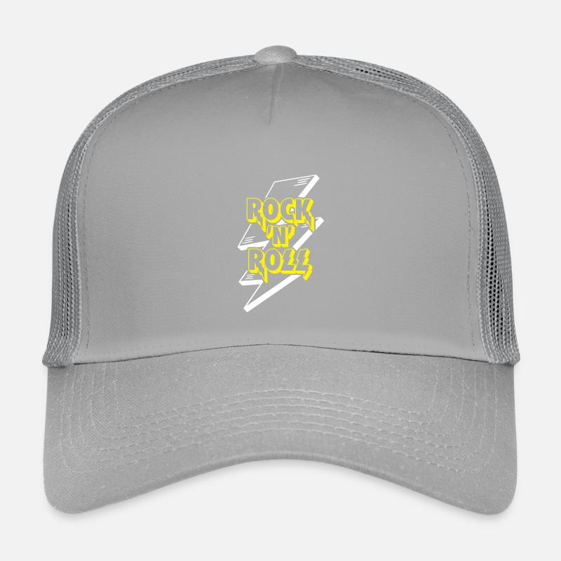 Rock 'N' Roll Lightning Bolt 3D Logo Kids’ Trucker Cap