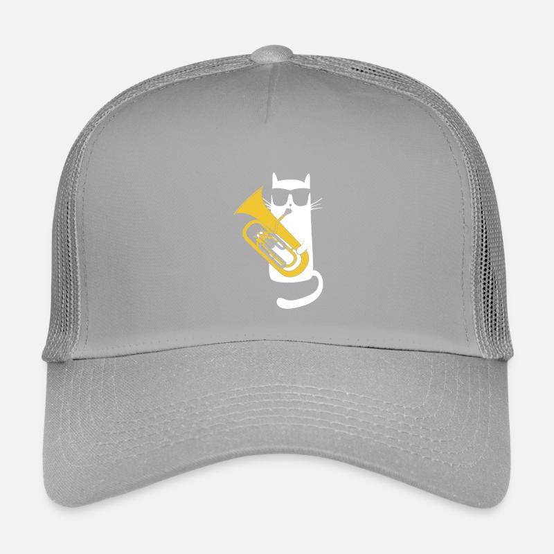 Baritone Horn - Cool Cat with Sunglasses Kids’ Trucker Cap