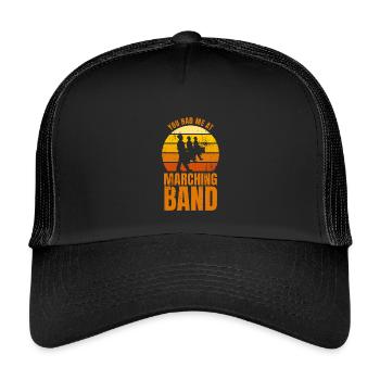 Marschkapellen Witz - Kinder Trucker-Cap - Schwarz/Schwarz - Vorne