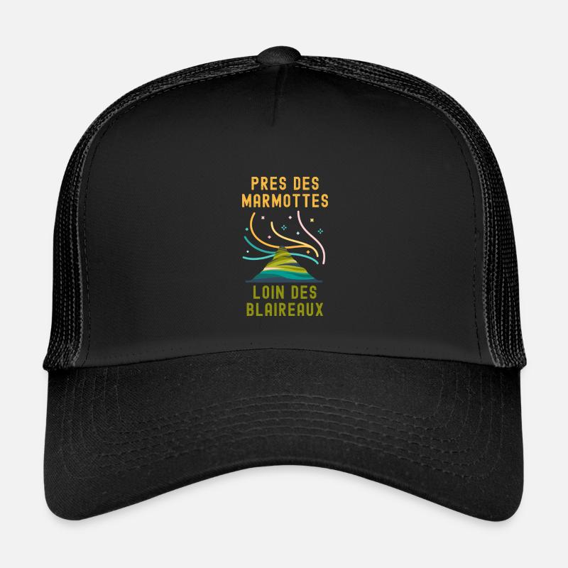 Montagne arc en ciel marmottes Casquette trucker enfant