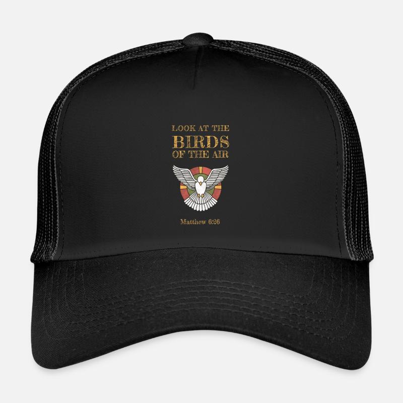 Schau dir die Vögel des Himmels an Kinder Trucker-Cap