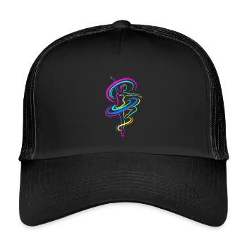 Ballerina - Kinder Trucker-Cap - Schwarz/Schwarz - Vorne