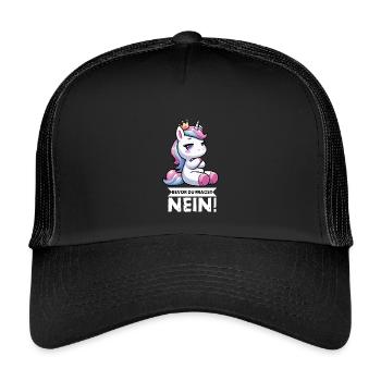 Avant que vous ne demandiez, pas de licorne licornes fan de licorne - Casquette trucker enfant - noir/noir - Devant