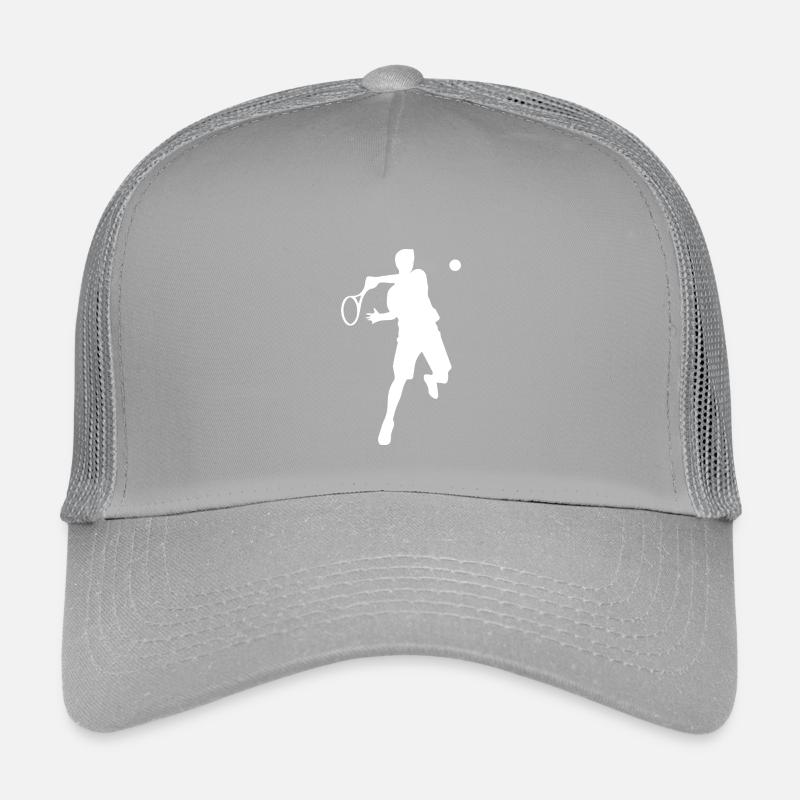 Tennis Player Backhand Silhouette Minimalist Kids’ Trucker Cap