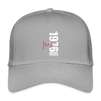 Don du 50e anniversaire Original mai 1976 - Casquette trucker enfant - gris clair - Devant