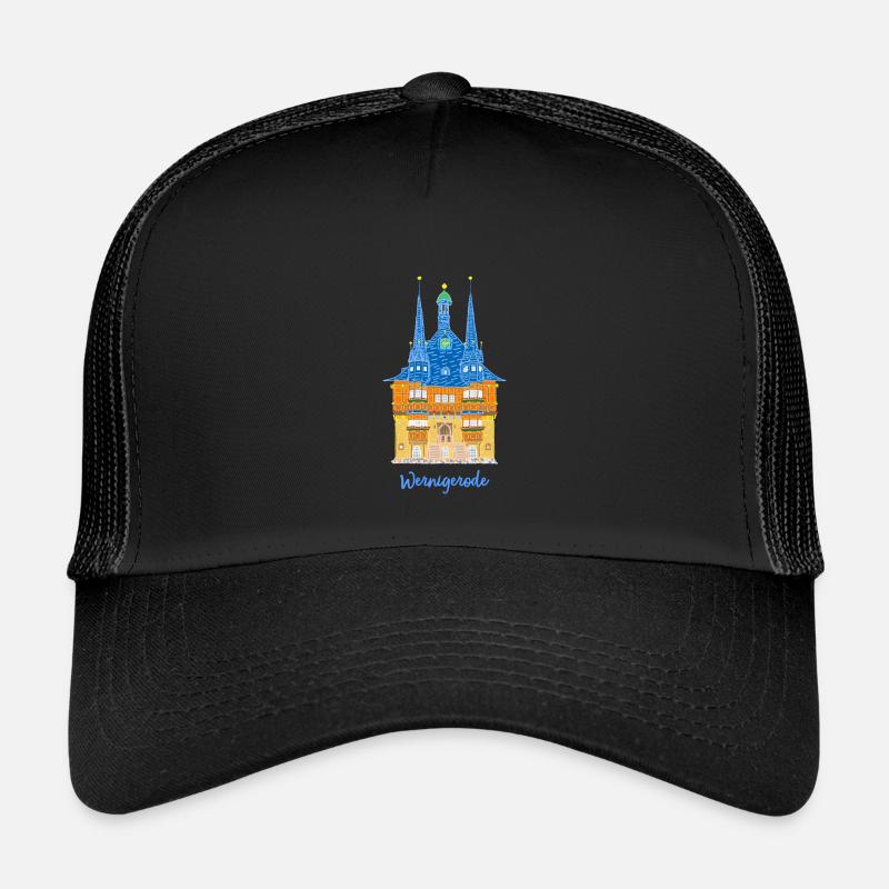 Wernigerode, town hall, half-timbered house East Germany Kids’ Trucker Cap