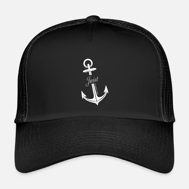 Juist - Kinder Trucker-Cap - Schwarz/Schwarz