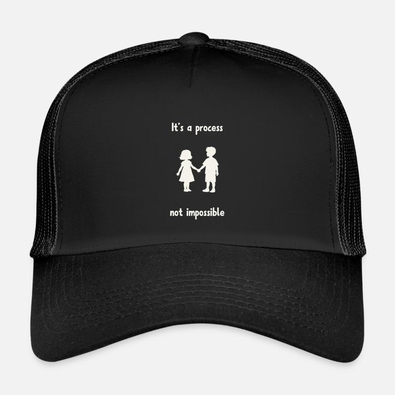 Es ist nicht unmöglich. - Kinder Trucker-Cap - Schwarz/Schwarz