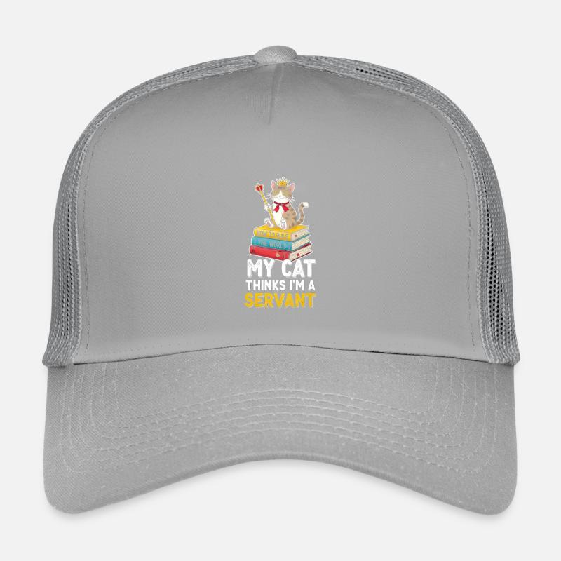 Kitten Crown Ruler Motif Kids’ Trucker Cap