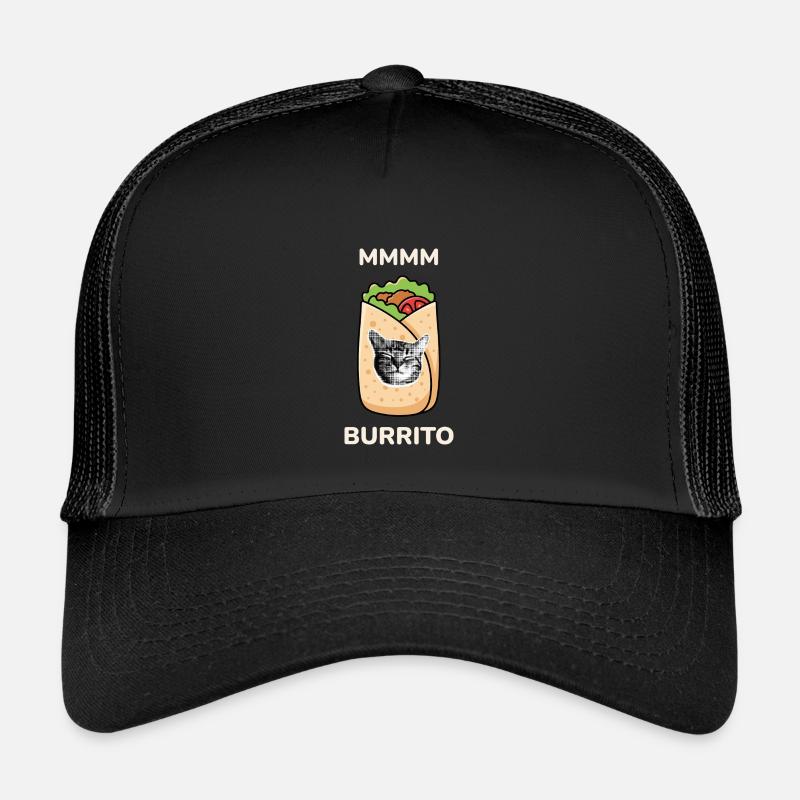 MMMM Burrito - Kinder Trucker-Cap - Schwarz/Schwarz