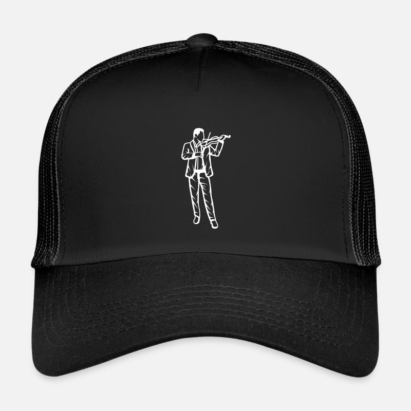 Violinist - Kinder Trucker-Cap - Schwarz/Schwarz