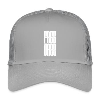 Art géométrique en grille de jazz libre - Casquette trucker enfant - gris clair - Devant