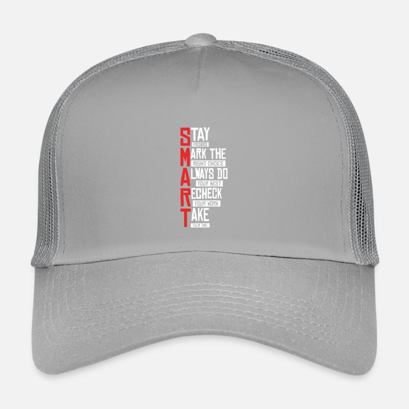 Bold SMART Typography Stack Kids’ Trucker Cap