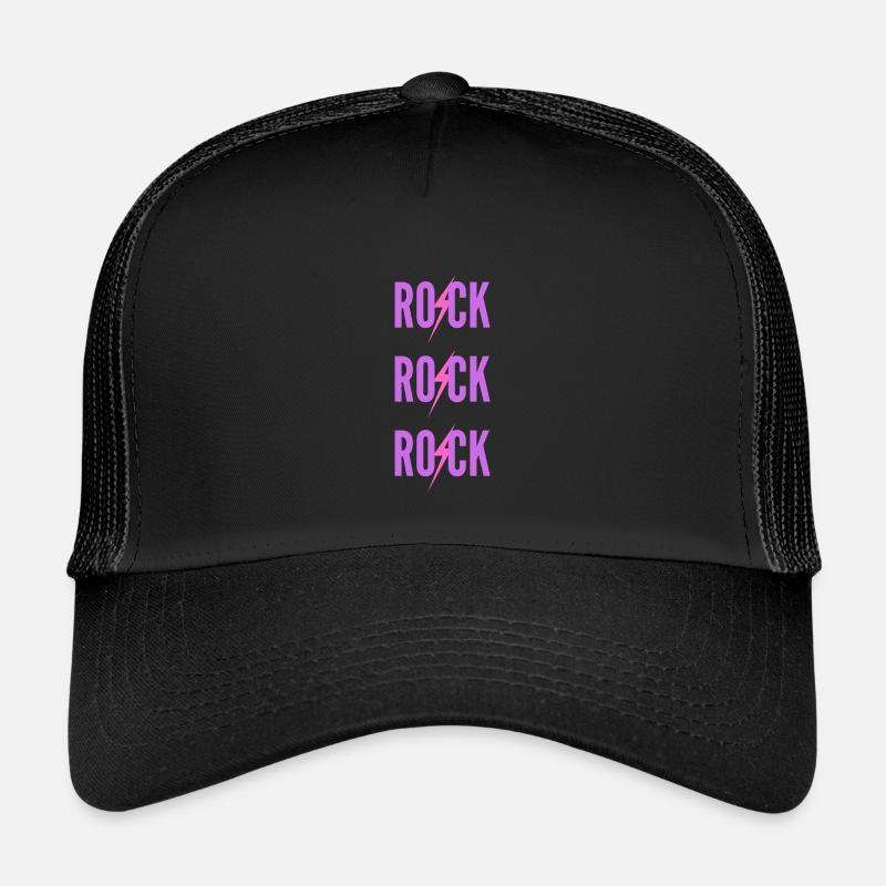 ROCK Three Purple Logos Kids’ Trucker Cap