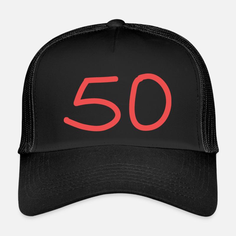 50e anniversaire cinquante rose numéro rose Casquette trucker enfant