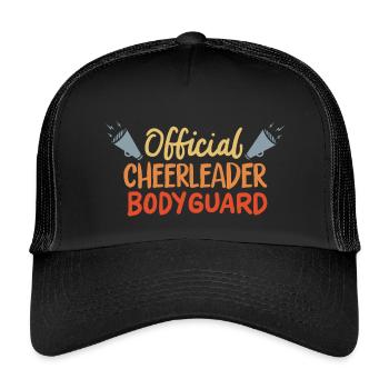 Garde du corps officiel de pom-pom girl - Casquette trucker enfant - noir/noir - Devant