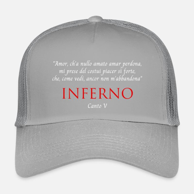 Inferno Canto V Divine Commedy Amor ch'ha nullo Kinder Trucker-Cap