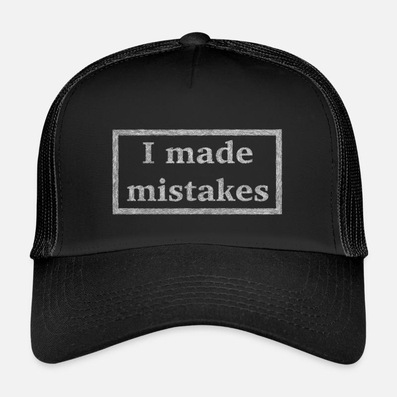 Fehler - weiße Version - Kinder Trucker-Cap - Schwarz/Schwarz