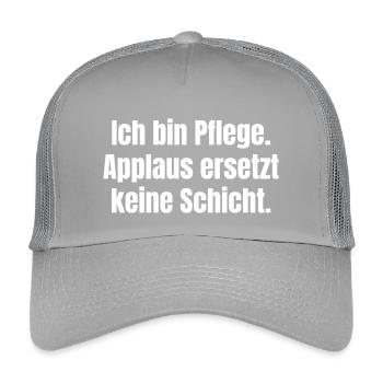 Caregiver: Applause does not replace a view - Kids’ Trucker Cap - light grey - Front