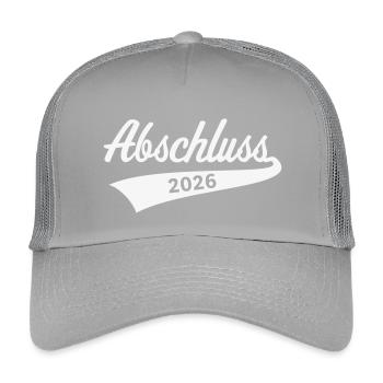 Abschluss 2026 (Schulabschluss / White) - Kinder Trucker-Cap - Hellgrau - Vorne