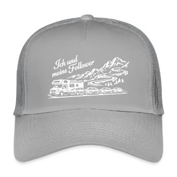 Ich und meine Follower - Wohnmobil - Stau - Kinder Trucker-Cap - Hellgrau - Vorne