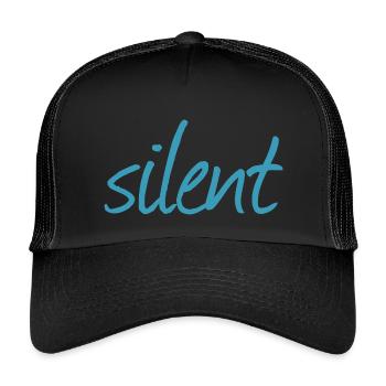 Silencieux - Casquette trucker enfant - noir/noir - Devant