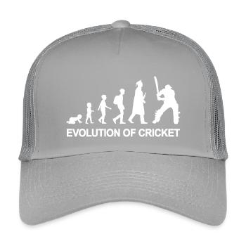 Kind zum Kricketspieler - Kinder Trucker-Cap - Hellgrau - Vorne