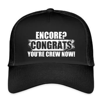 Encore ? Félicitations ingénieur du son - Casquette trucker enfant - noir/noir - Devant
