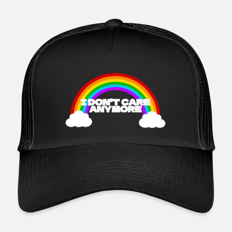 I don't care anymore - Kids’ Trucker Cap - black/black