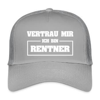 Beruf Rentner - Kinder Trucker-Cap - Hellgrau - Vorne