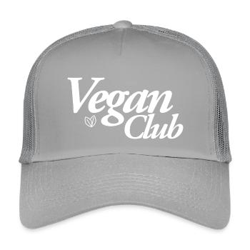 Vegan Club - Kinder Trucker-Cap - Hellgrau - Vorne
