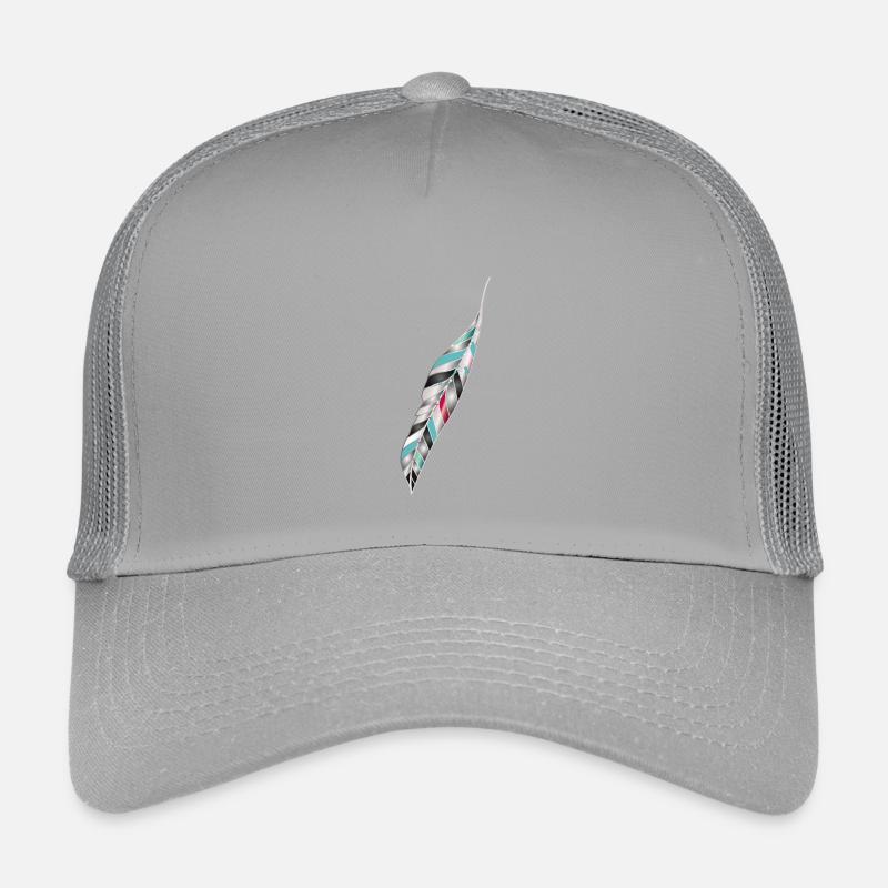 Artful bird feather in ethno style Kids’ Trucker Cap